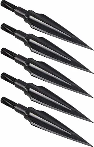 Sang Creux Saule Flèches Métal Tir à l'Arc Broadheads 135Grain Traditionnel Chasse