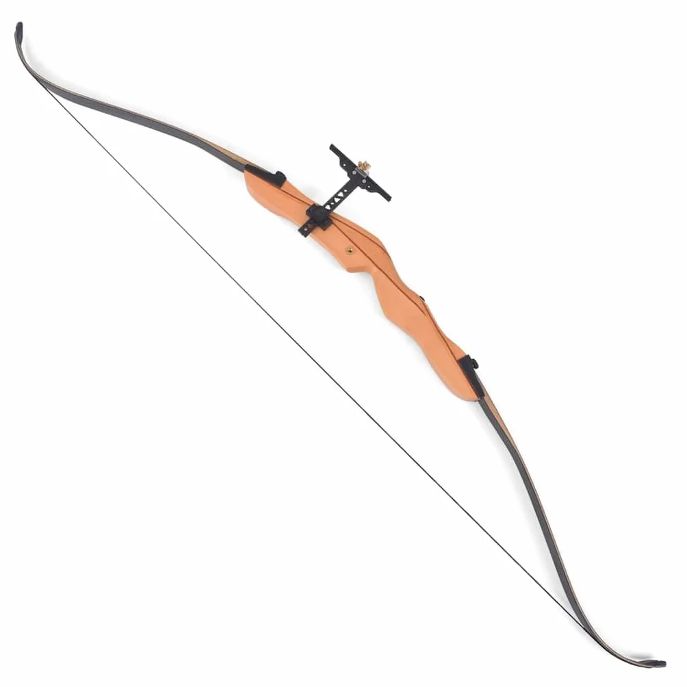 Arc Classique Marron foncé pour Adulte en Bois 68" 30 LB Tir à l'arc