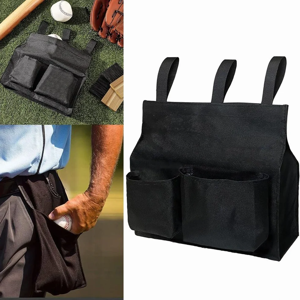 Sac d'équipement d'arbitre de baseball en polyester avec grande balle molle et 3 sangles légères
