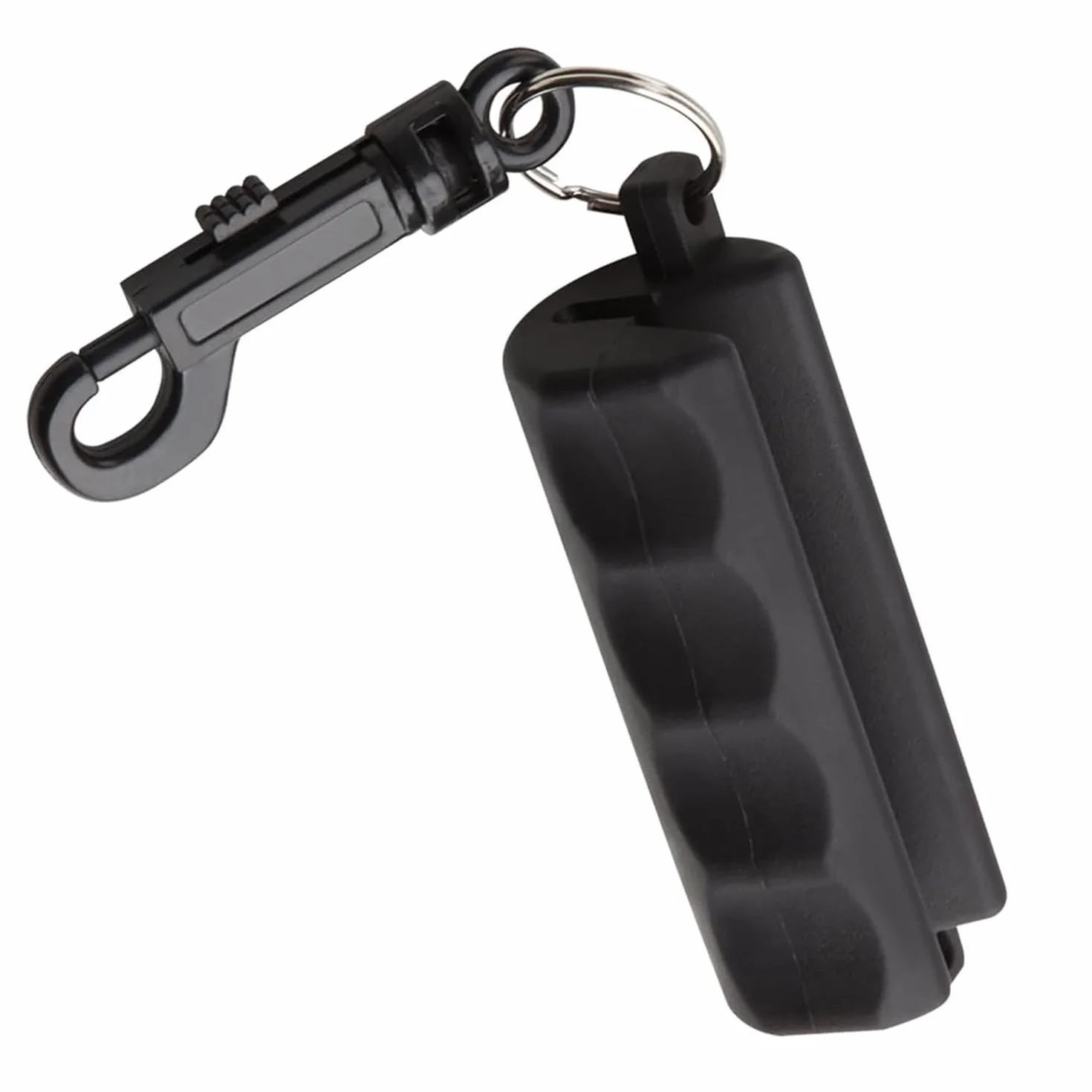Tige de Tirage d'Arc en Silicone Antidérapante avec Porte-Clés Noir