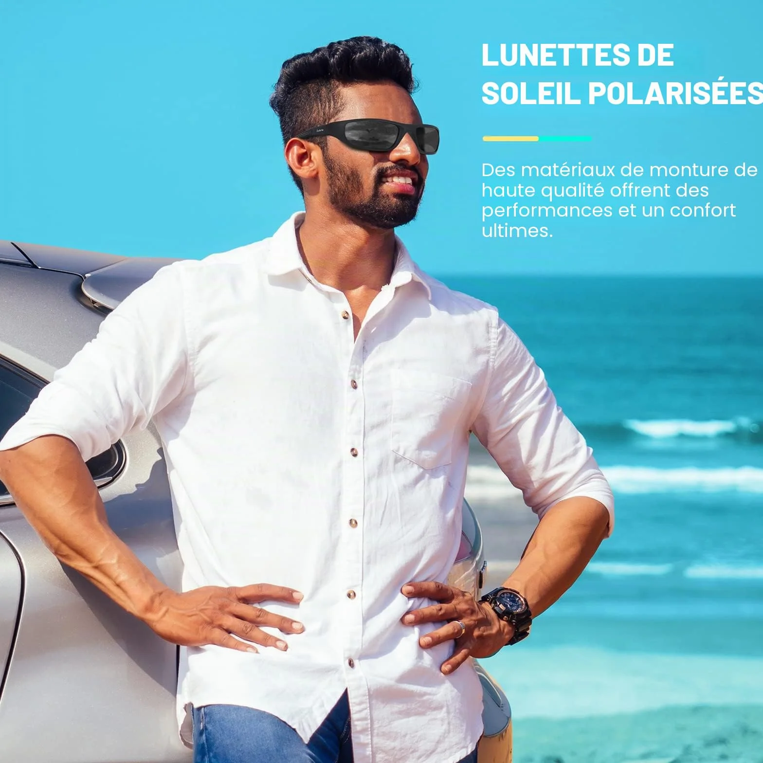 Duduma Lunettes de Soleil Polarisées Sports Ski Conduite Golf Cyclisme Tr8116