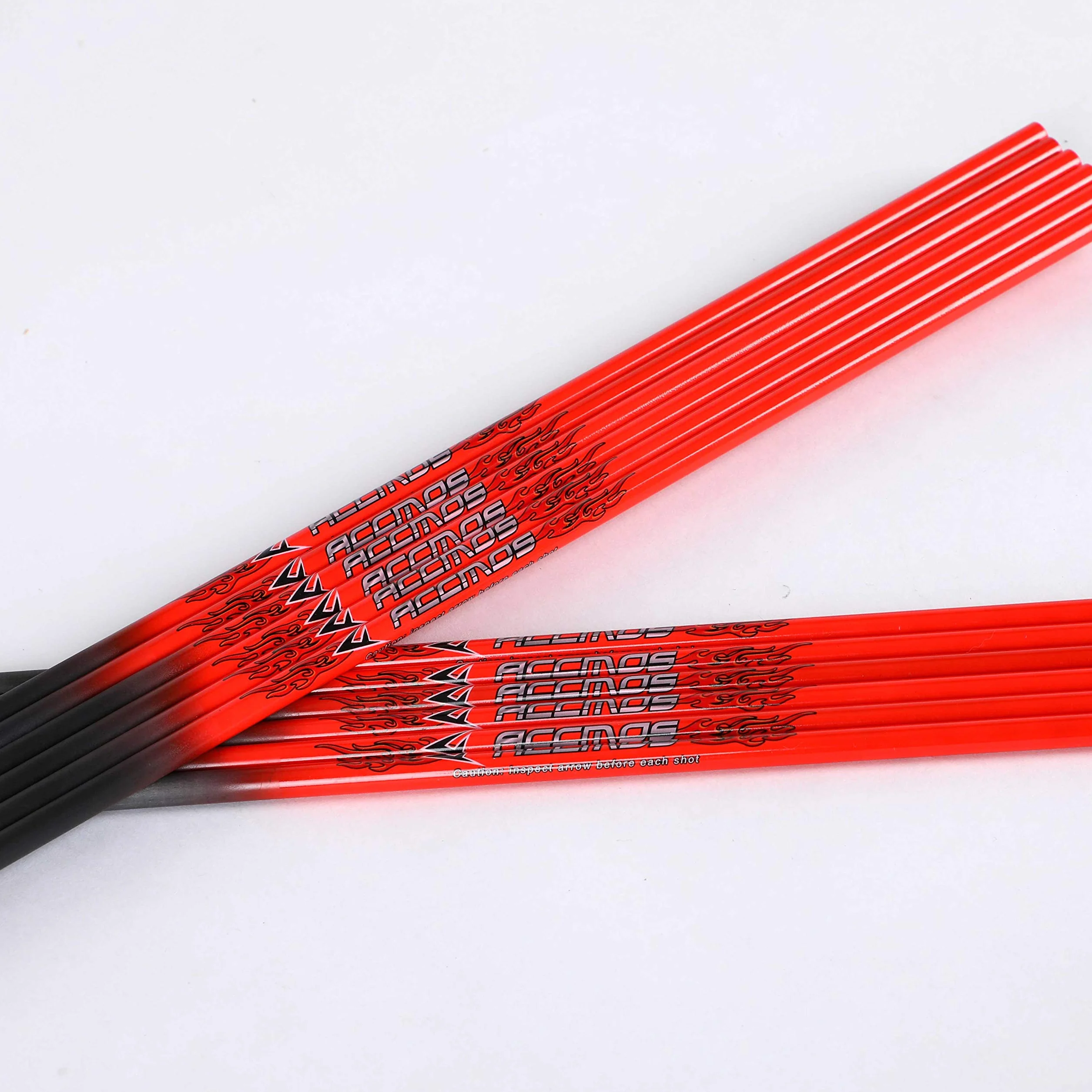 ACCMOS Arbre de Flèche en Carbone 6.2mm 22-32 Pouces Spine 300-600 DIY Tube pour Arc à Poulies et Arc Recurve 12pcs