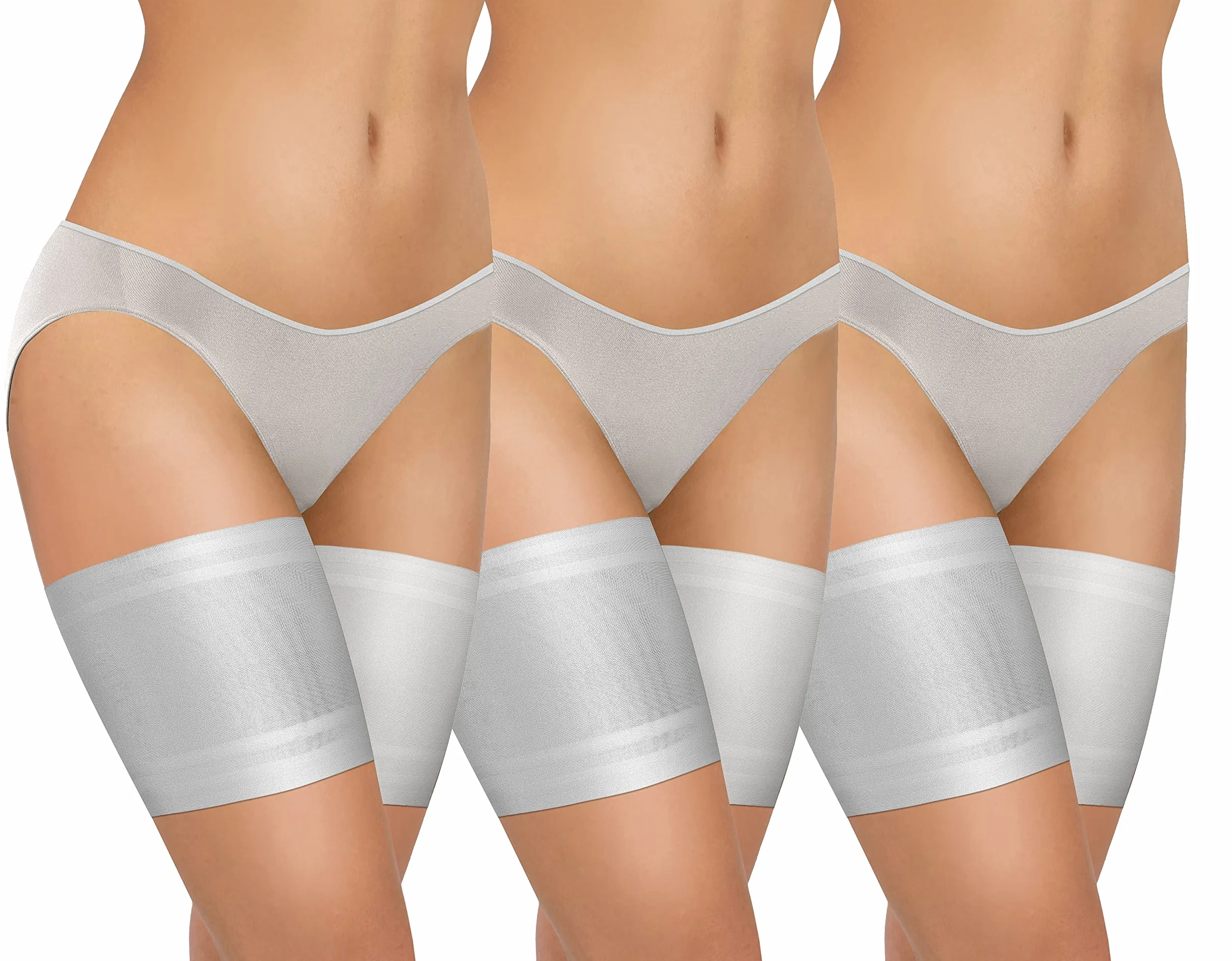 Bandes de Cuisses Protège-Cuisse Elastiques Antidérapant Silicone Dentelle Lisses