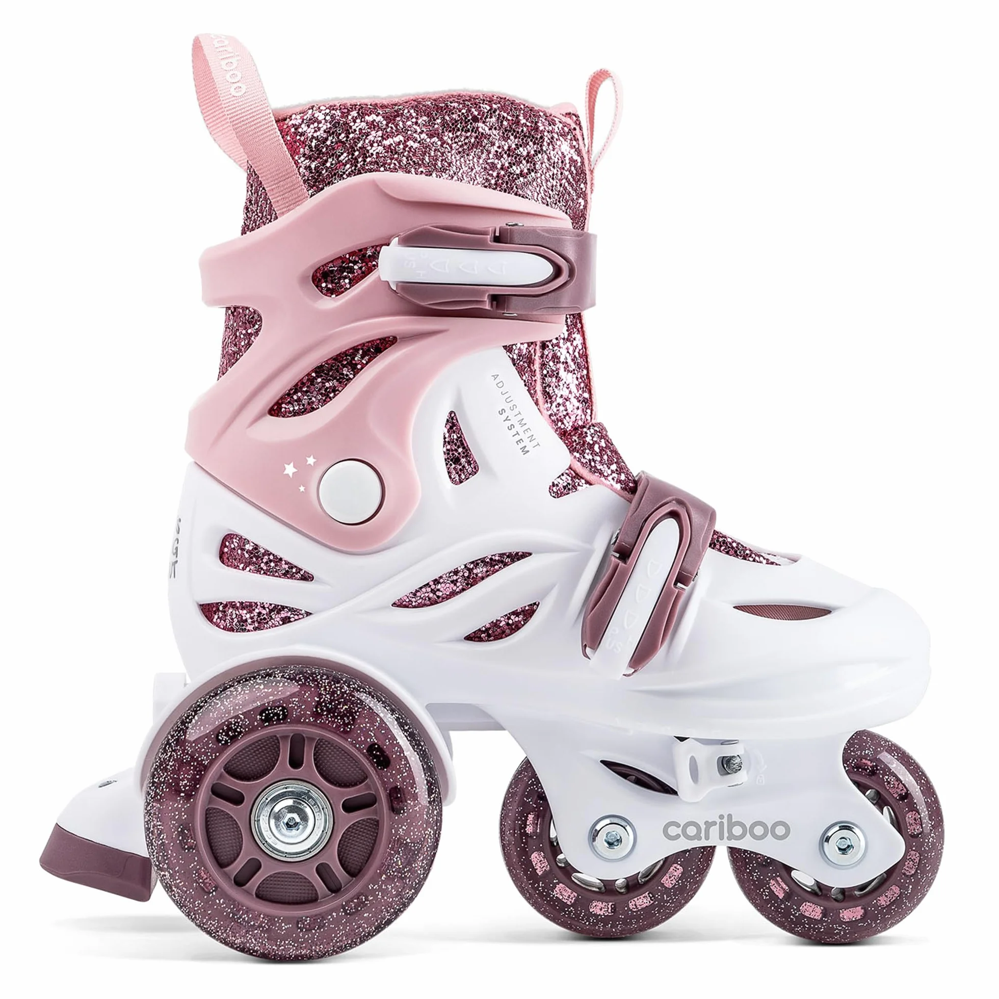 Cariboo Patins À Roulettes Enfants Taille Ajustable Rollers Débutants Roues Paillettes Ballerina