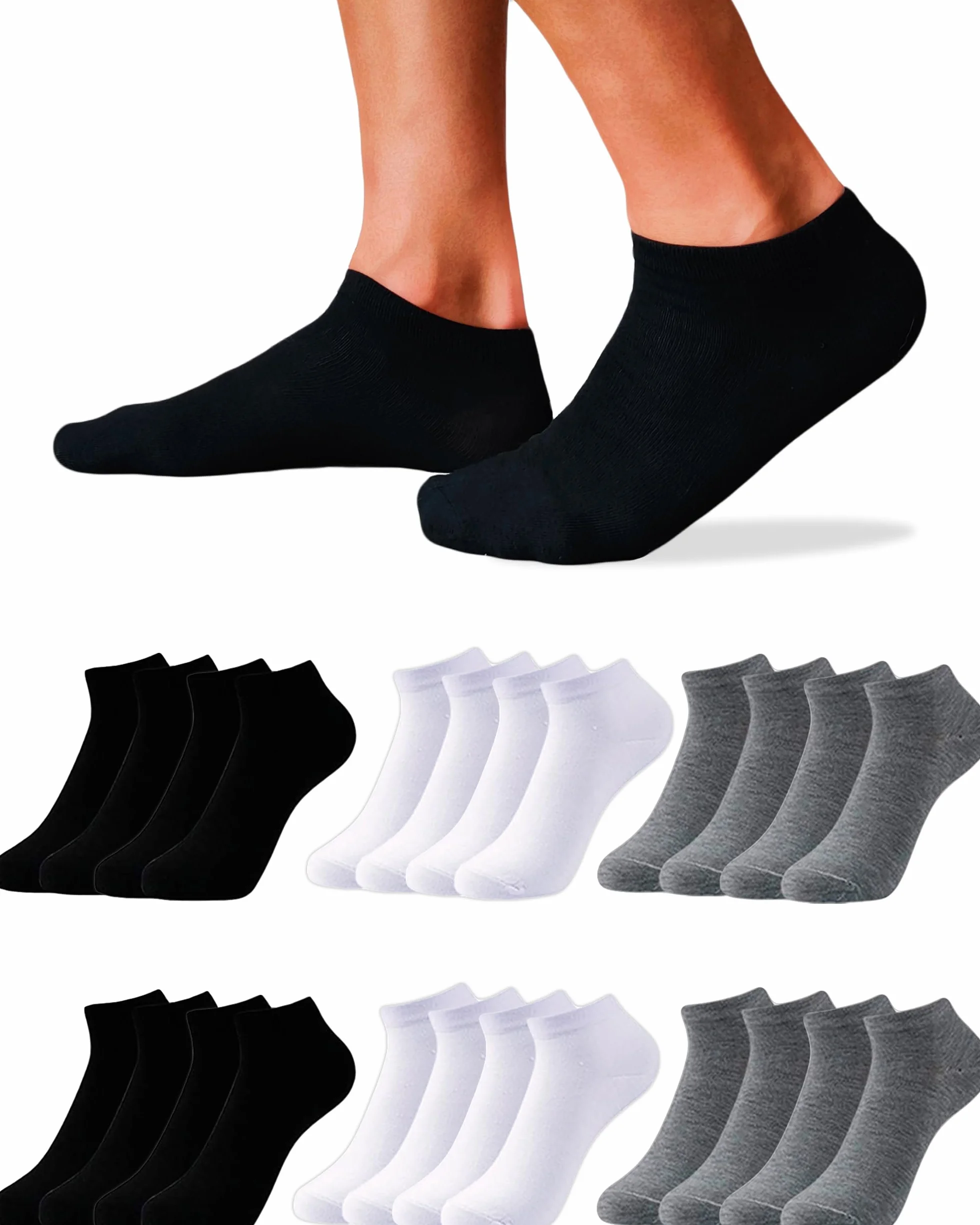 Socquettes Homme Femme Chaussettes Basses Coton Respirant