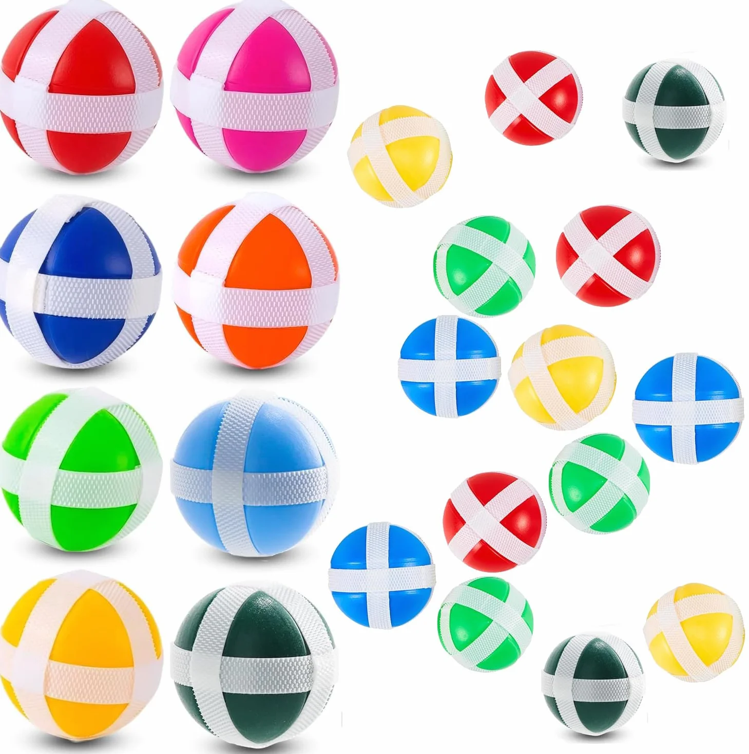LATRAT Lot de 40 balles pour enfants - Jeu de balles de rechange 8 couleurs