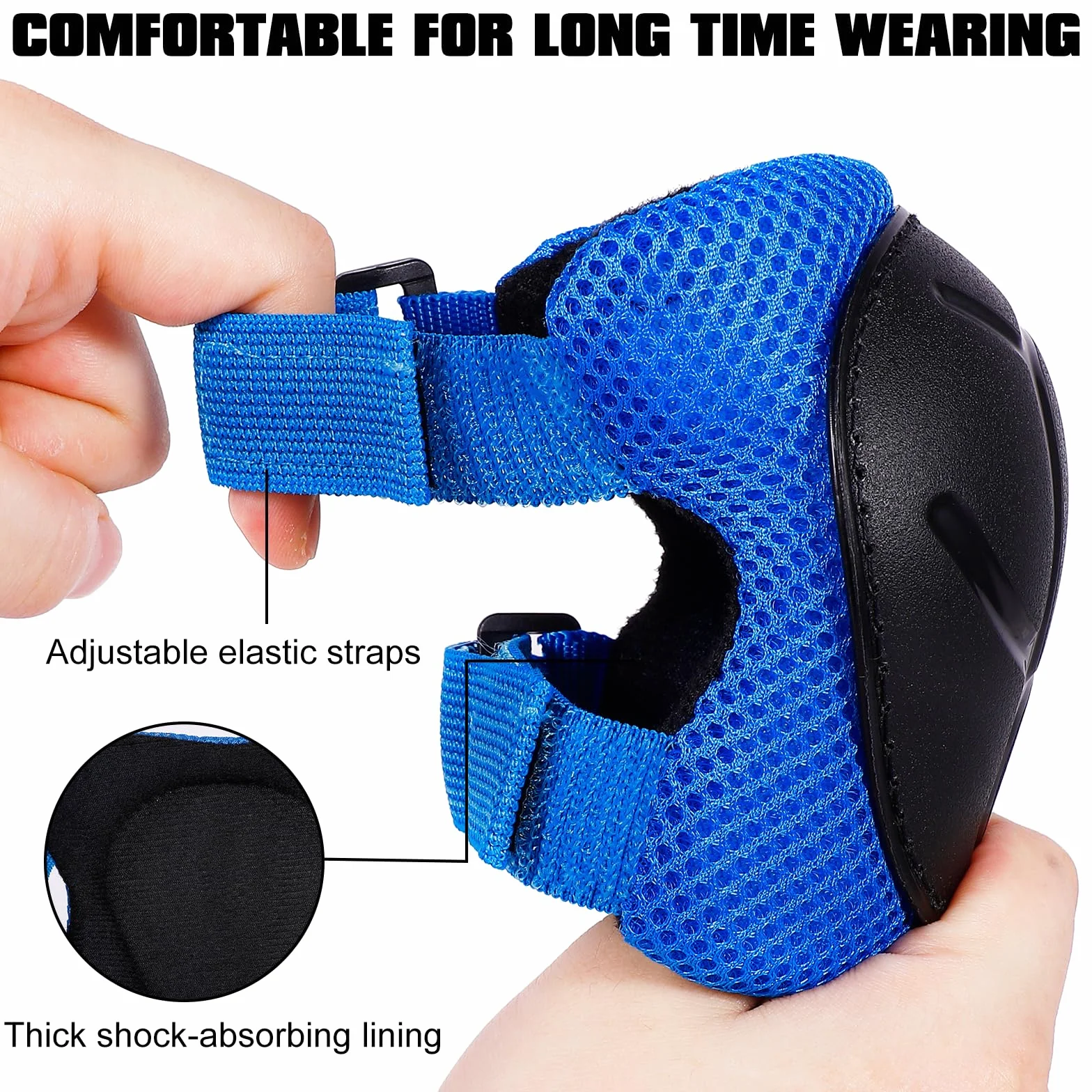 Zorplex Kit de Protection Enfant 6 en 1, Genouillères, Coudières, Protèges-Poignets pour Patin à Roulettes, Velo, Skateboard