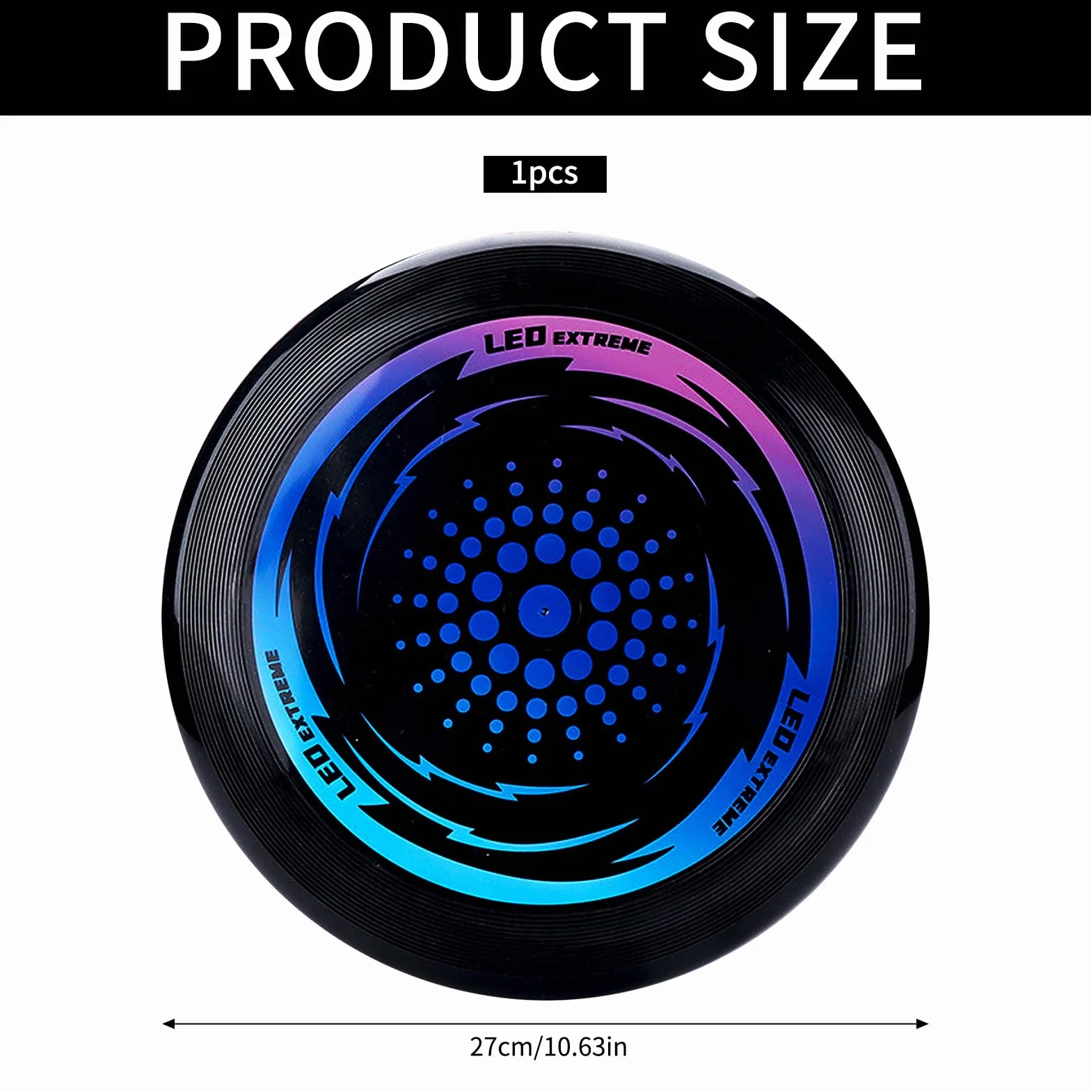 Ultimate Frisbee Disque Volant Lumineux LED 49 Lumières pour Adultes Enfants Plage Pelouse