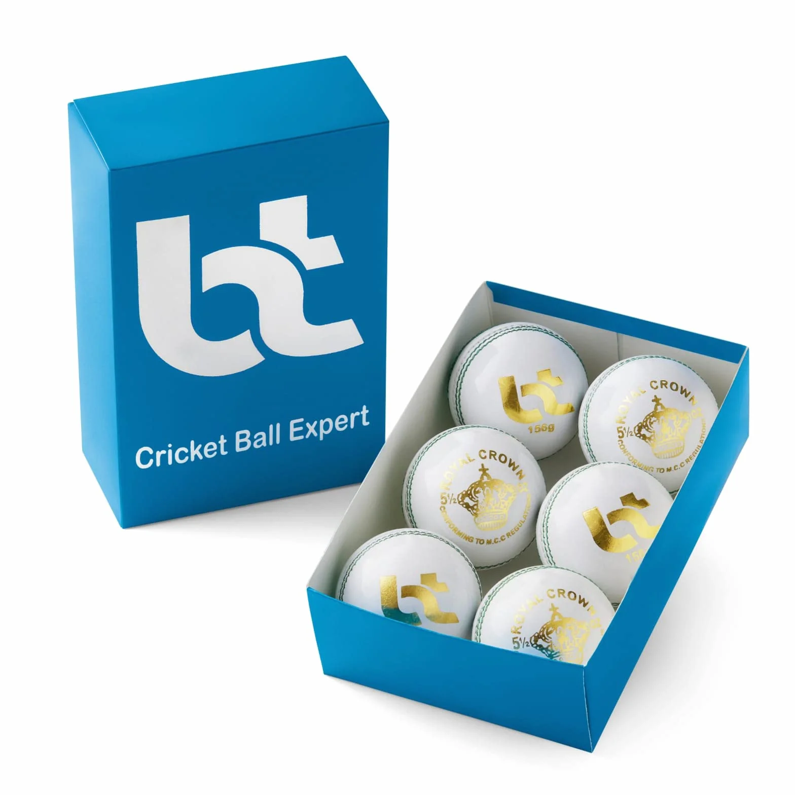 Balles de cricket en cuir véritable 156 g Lot de 6