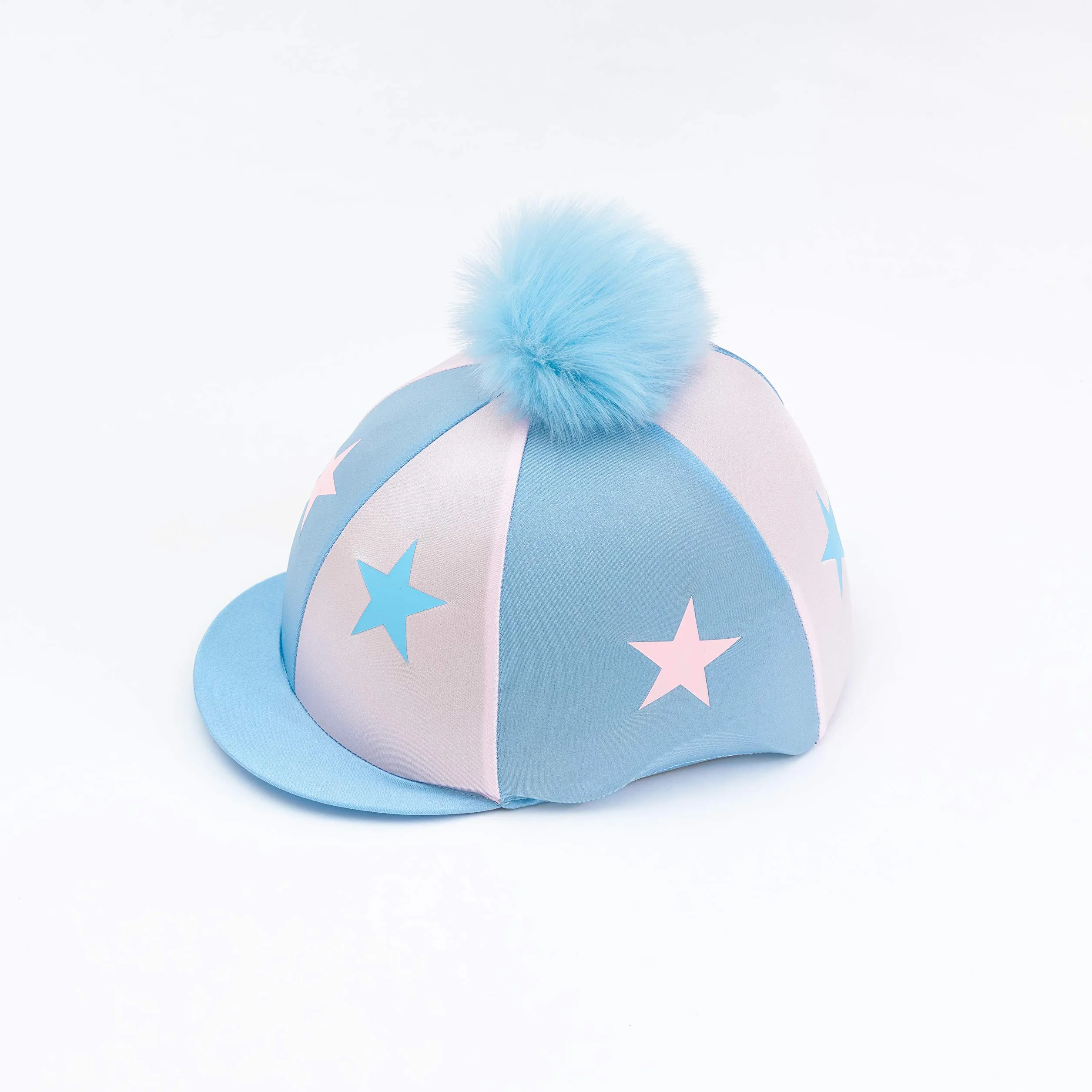 Housse personnalisée pour chapeau d'équitation Motif étoiles de fond