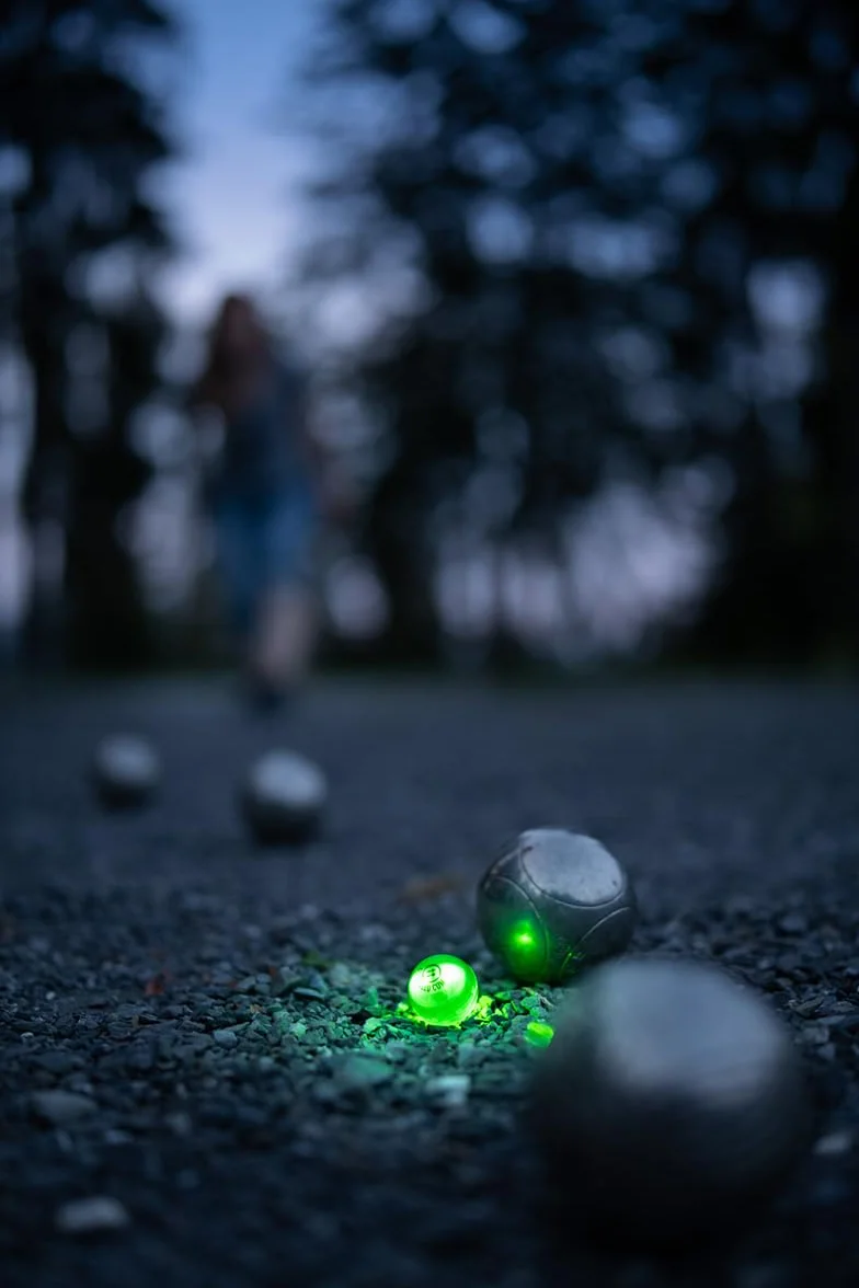 Cochonnet Lumineux Pétanque Vert 1pc