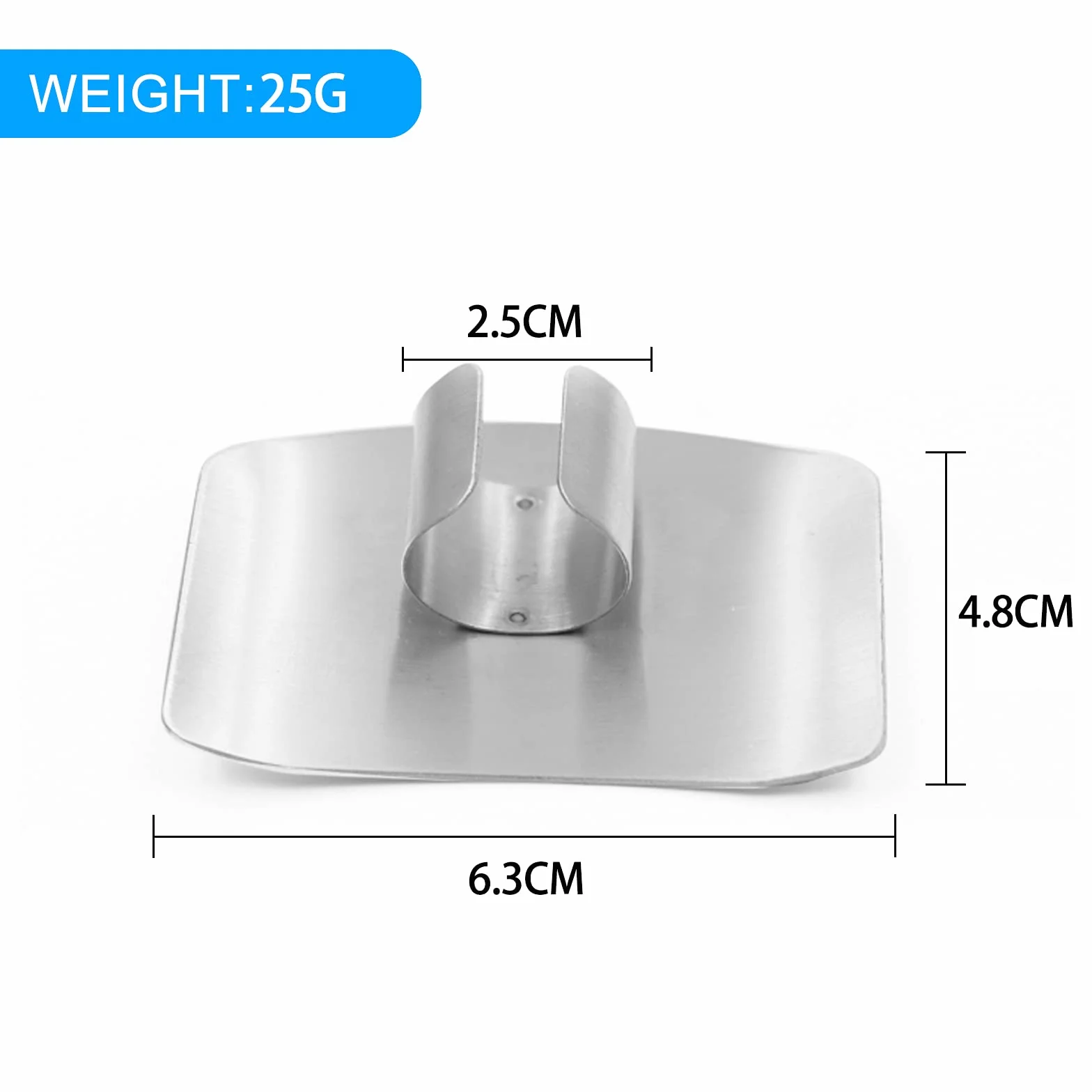 Protège-Doigts Cuisine Acier Inoxydable 304 2 Pièces