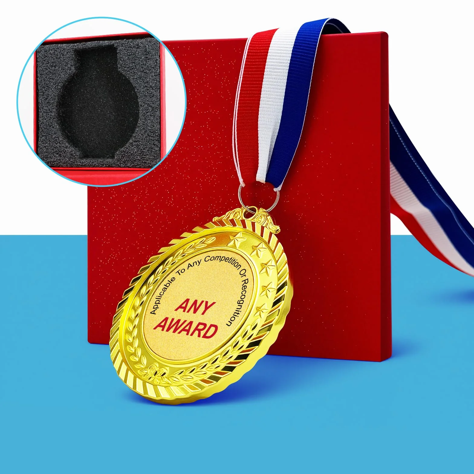 Médaille Personnalisée Texte Logo Recto Verso Cérémonie Remise Prix Compétition