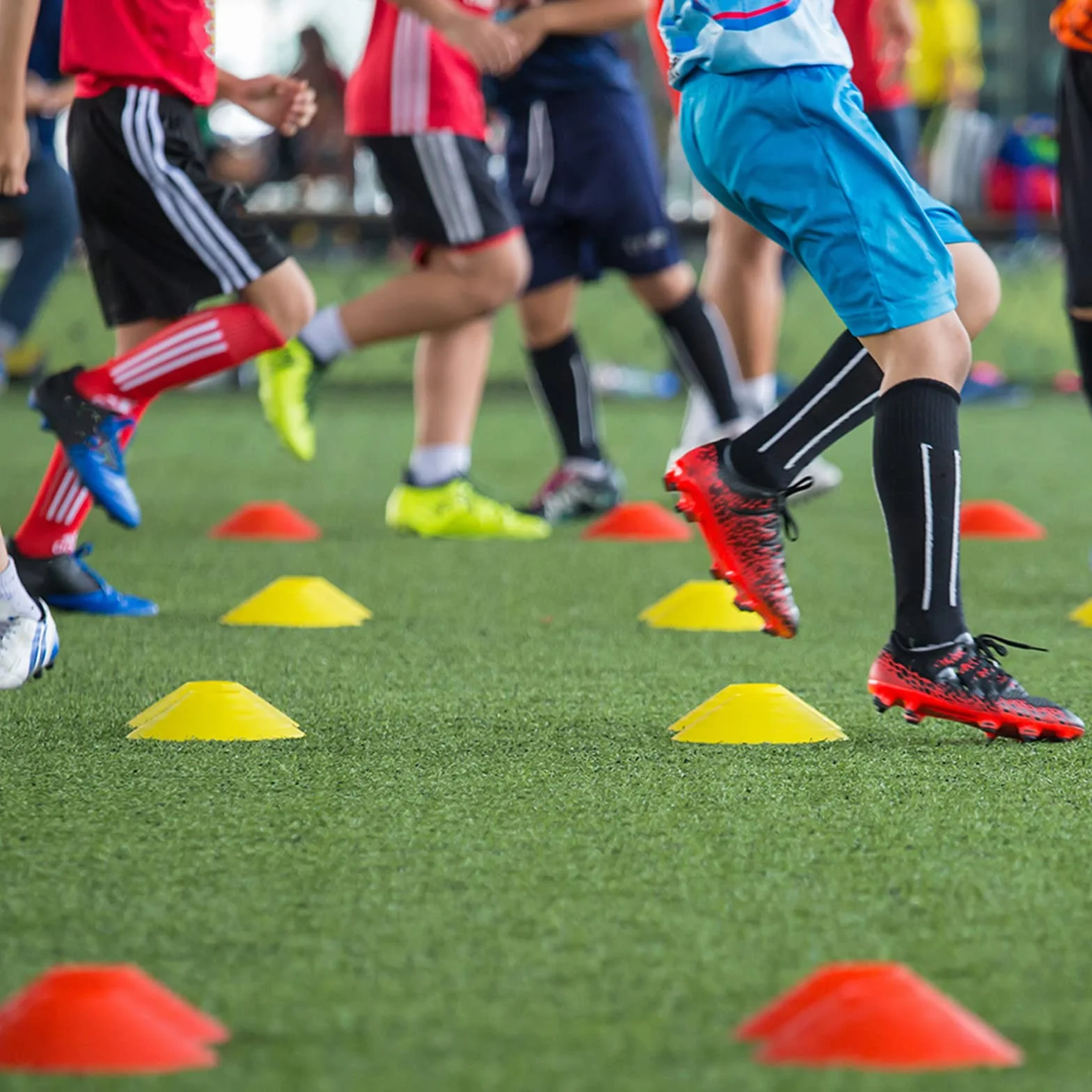 MIVIDE 100pcs Plots Sport 19x5cm Football Entrainement Cône de Disque pour Délimitation Marquage