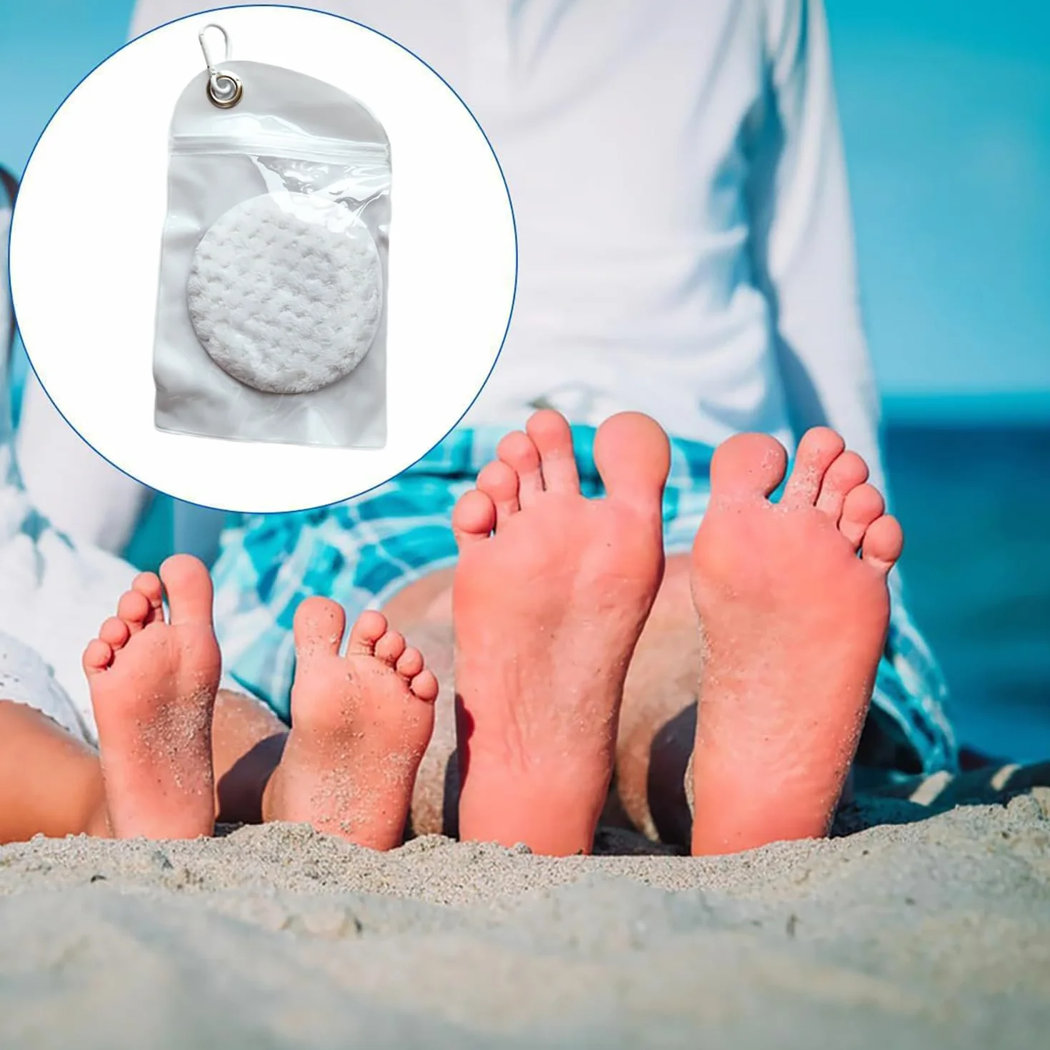 Gants D'enlèvement du Sable Accessoires Plage Blanc 1 Pièce Brosses à Portables la Plage Gant de Enlever Le Essuyer Sable pour Les Activités Volley Ball Nettoyage Corps