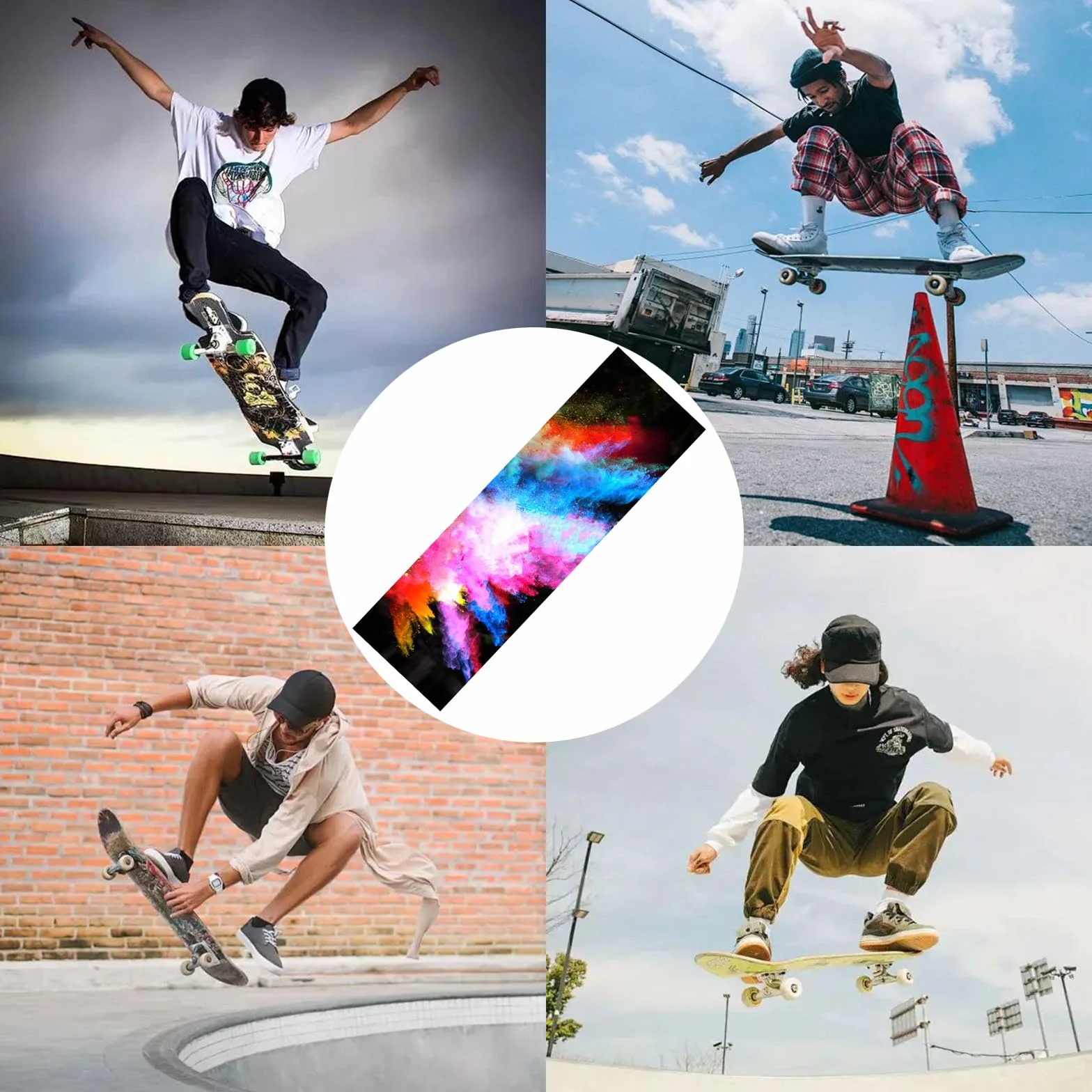 Bande antidérapante pour skateboard longboard, papier de verre, haute résistance au glissement