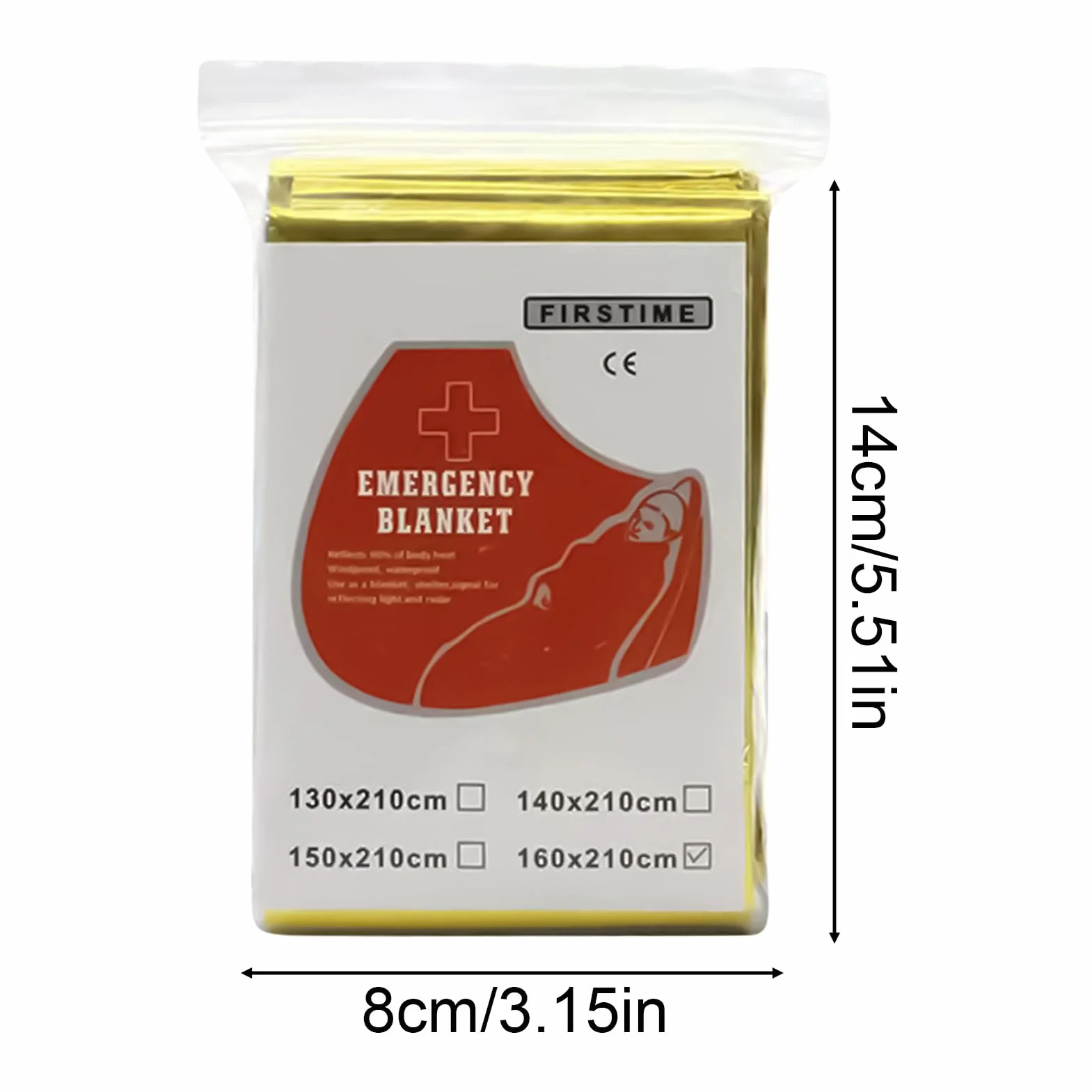Couverture De Survie Isotherme Réfléchissante Anti-Vent pour Camping Randonnée Urgence