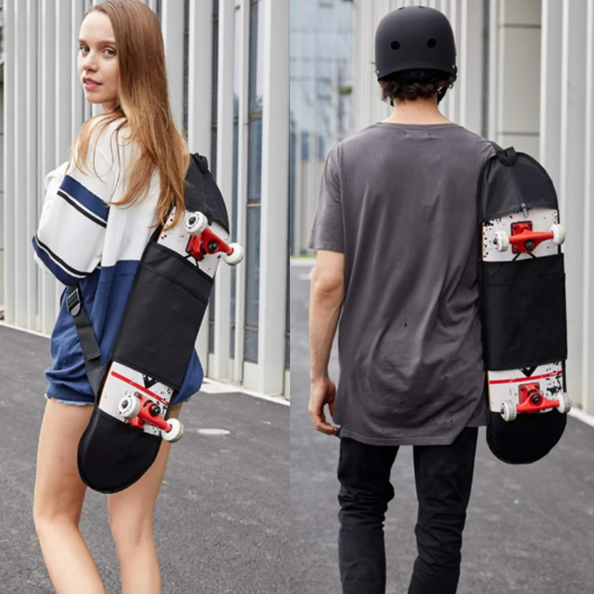 ZONSUSE Sac de Planche à roulettes Housse de Protection pour Skateboard 31,5 Pouces