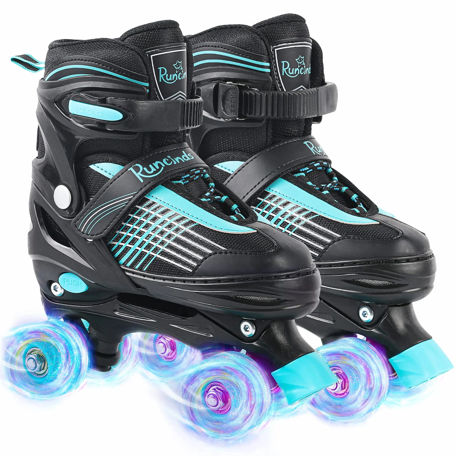 Patins à roulettes réglables pour Enfants avec Roues Lumineuses