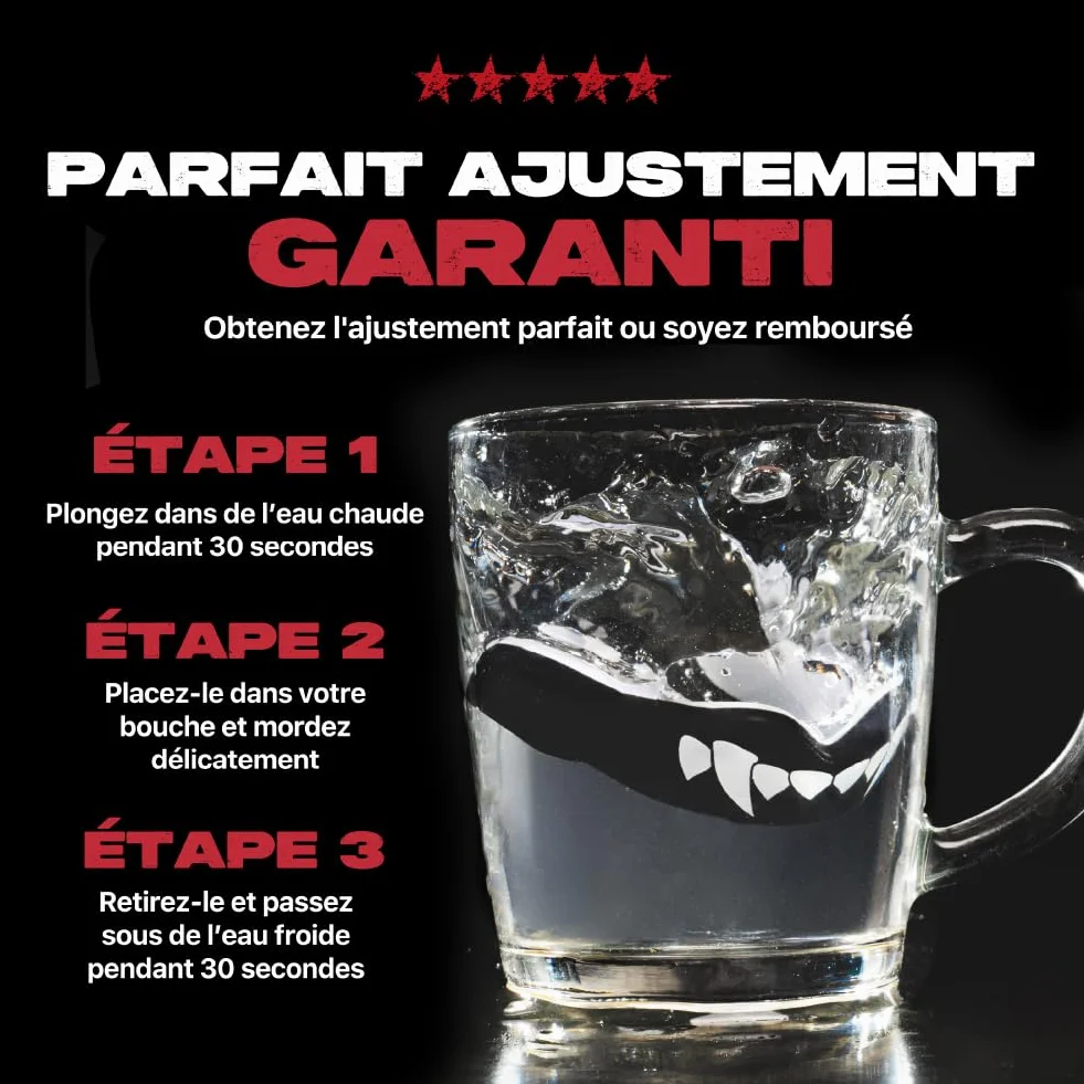 SAFEJAWZ Sport Protège-Dents Coque Dentaire Protection intégrale Rugby MMA Hockey Judo Karate Boxe