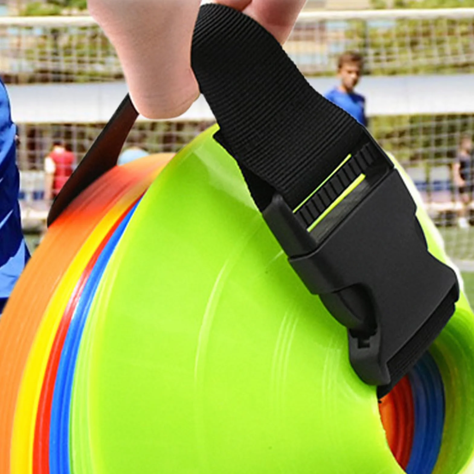 Sangles pour Cônes de Football - Harnais Portatif pour Disque, Sanglons Sportifs Légers pour Entraînement