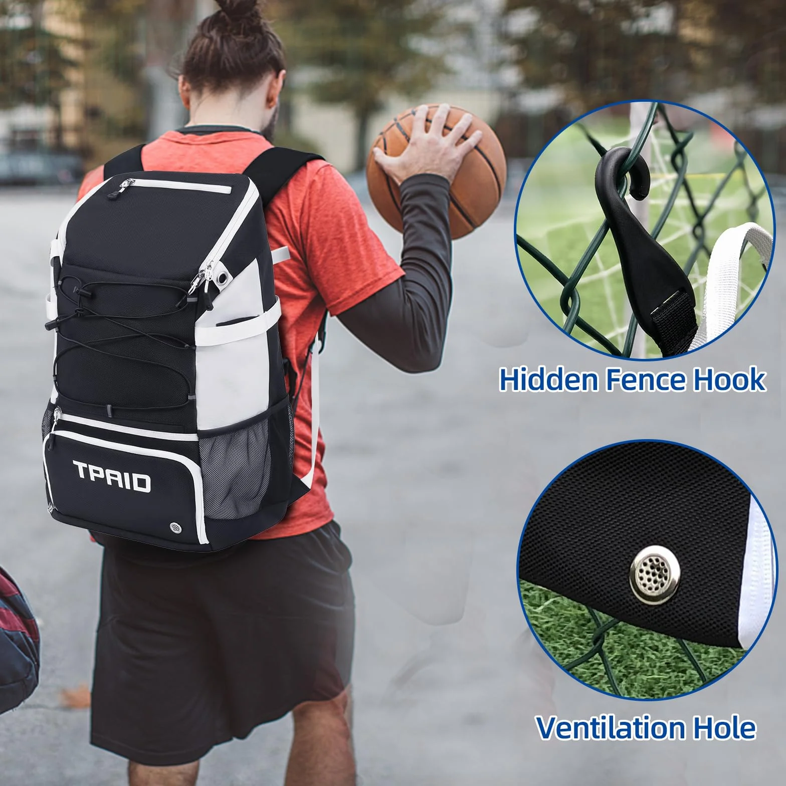 KINGSLONG Sac à Dos de Baseball avec Compartiment à Chaussures, étanche, pour Jeunes et Adultes