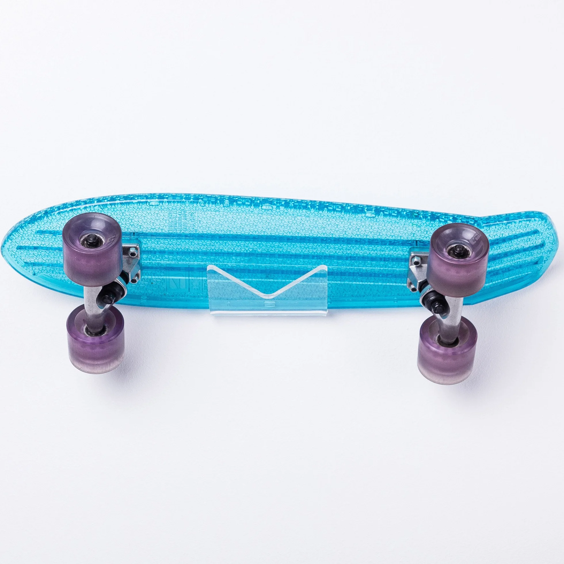 SKATLE 2.0 Support Mural pour Planche à roulettes, Longboard, Pennyboard, Vertical, Horizontal, Transparent