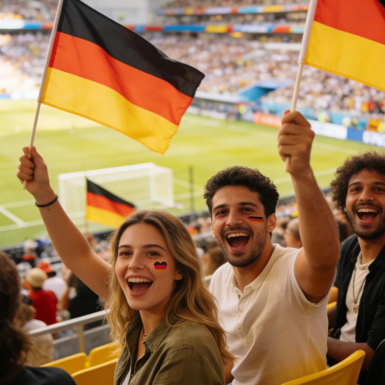 Autocollants et Tatouages Allemagne 2026, 30 pièces Autocollants Casque Football