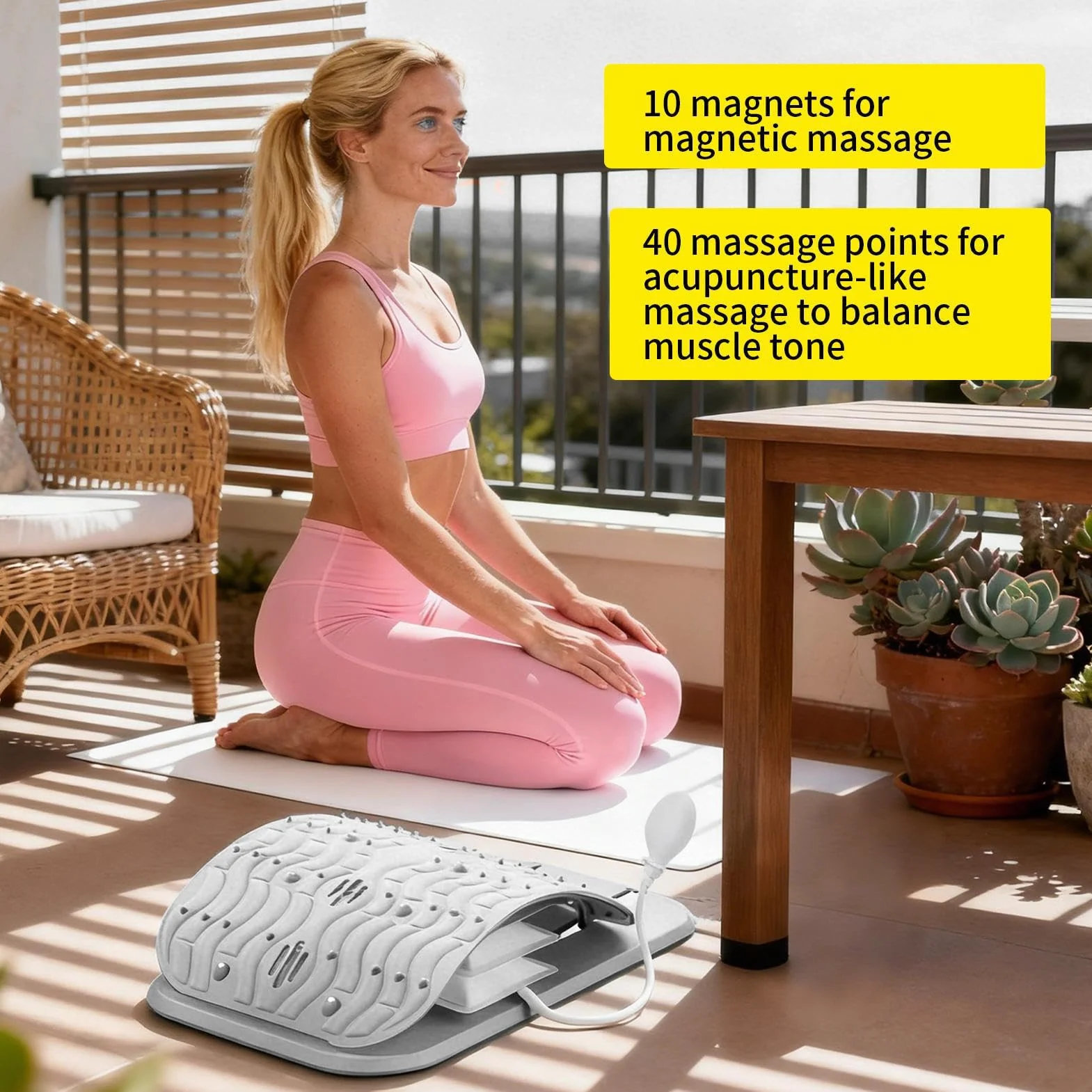 Étire-Dos Planche de soutien et d'étirement pour le haut du dos Correcteur de massage