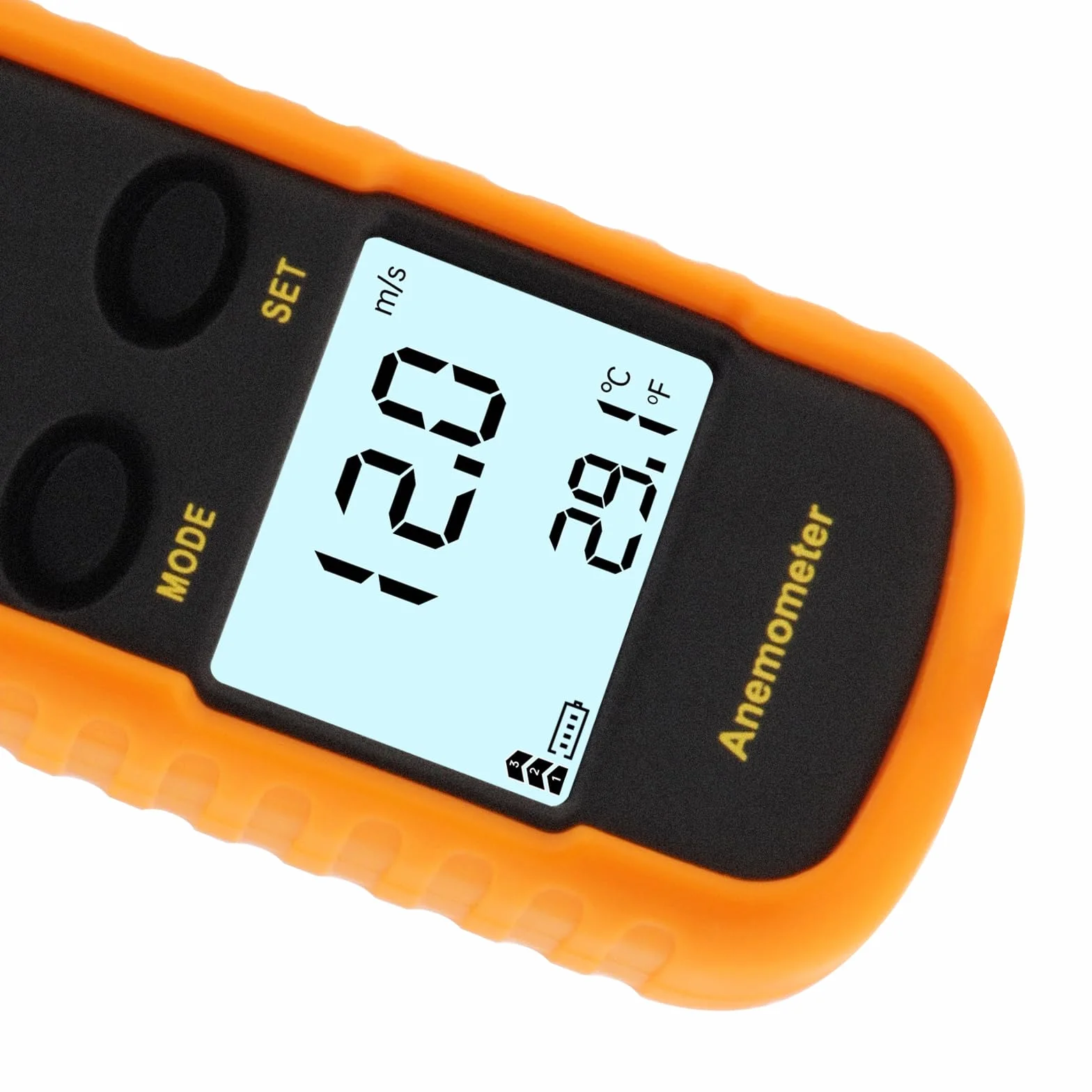 Anémomètre Portable Numérique Haute Précision avec Écran LCD pour Météorologie, Pêche, Cerf-volant