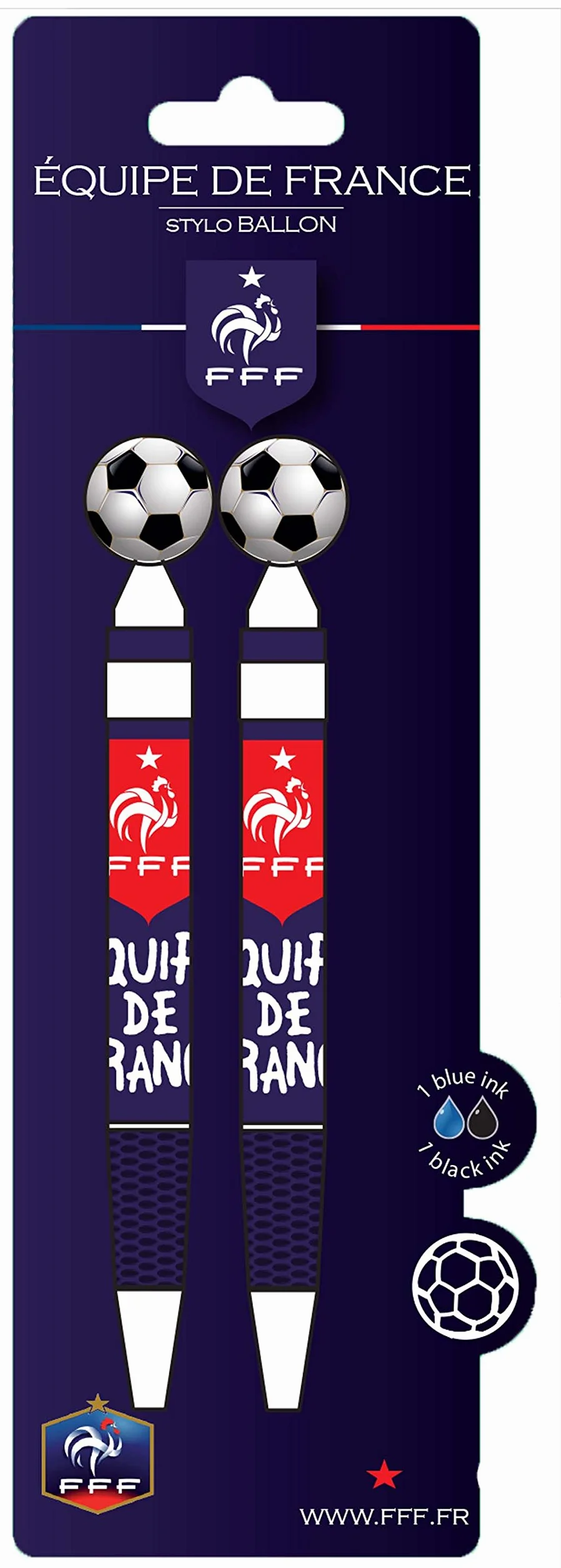 FFF Stylo Ballon 2 szt. - Oficjalna Kolekcja Reprezentacji Francji