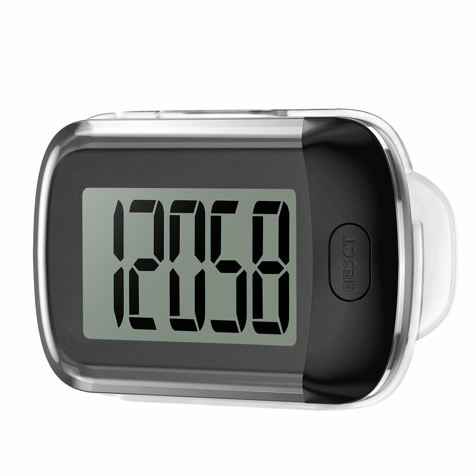 Podomètre de marche simple 3D portable rechargeable USB avec clip et cordon