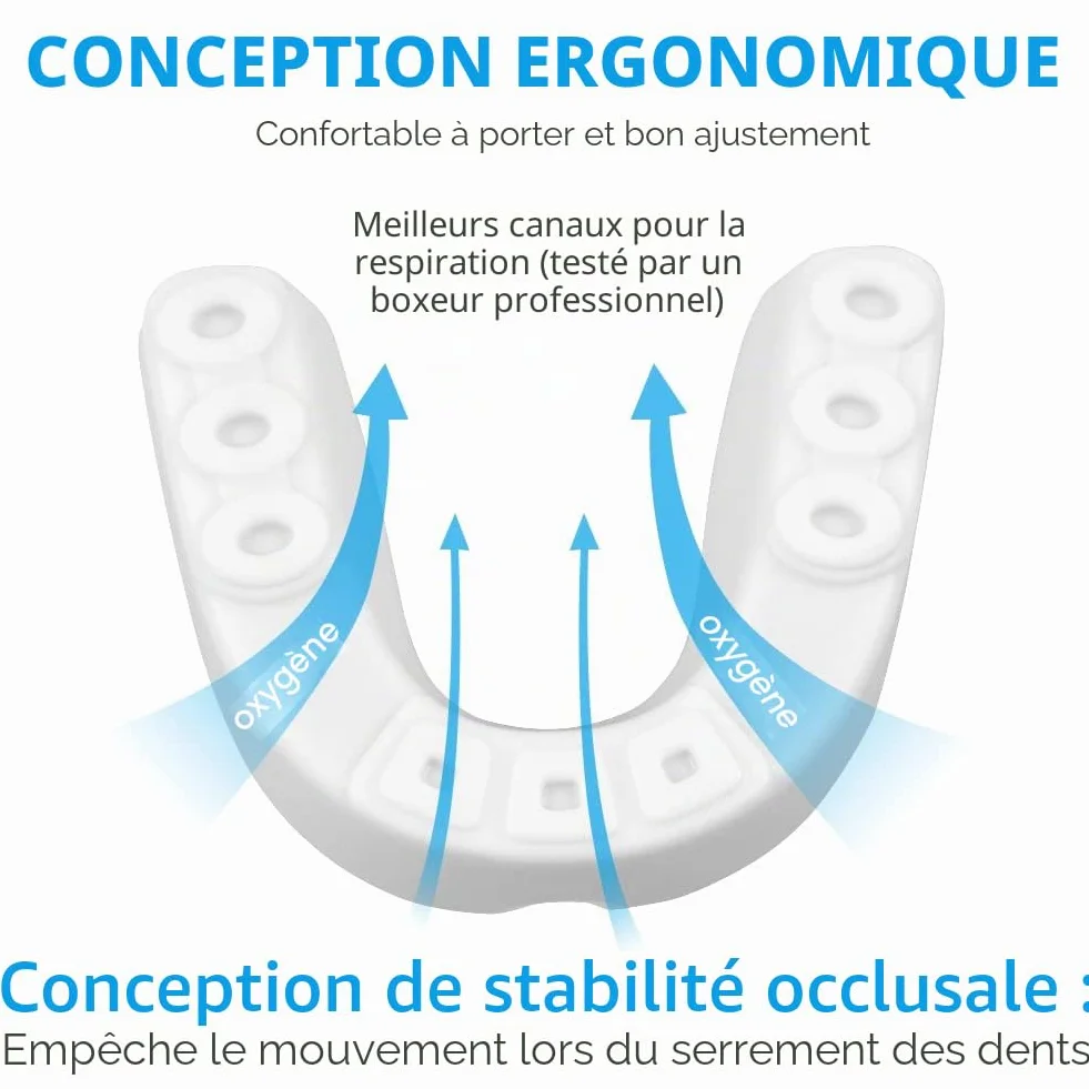 Flintronic Lot de 2 Protège-Dents Boxe pour Enfants avec Boîte Portable