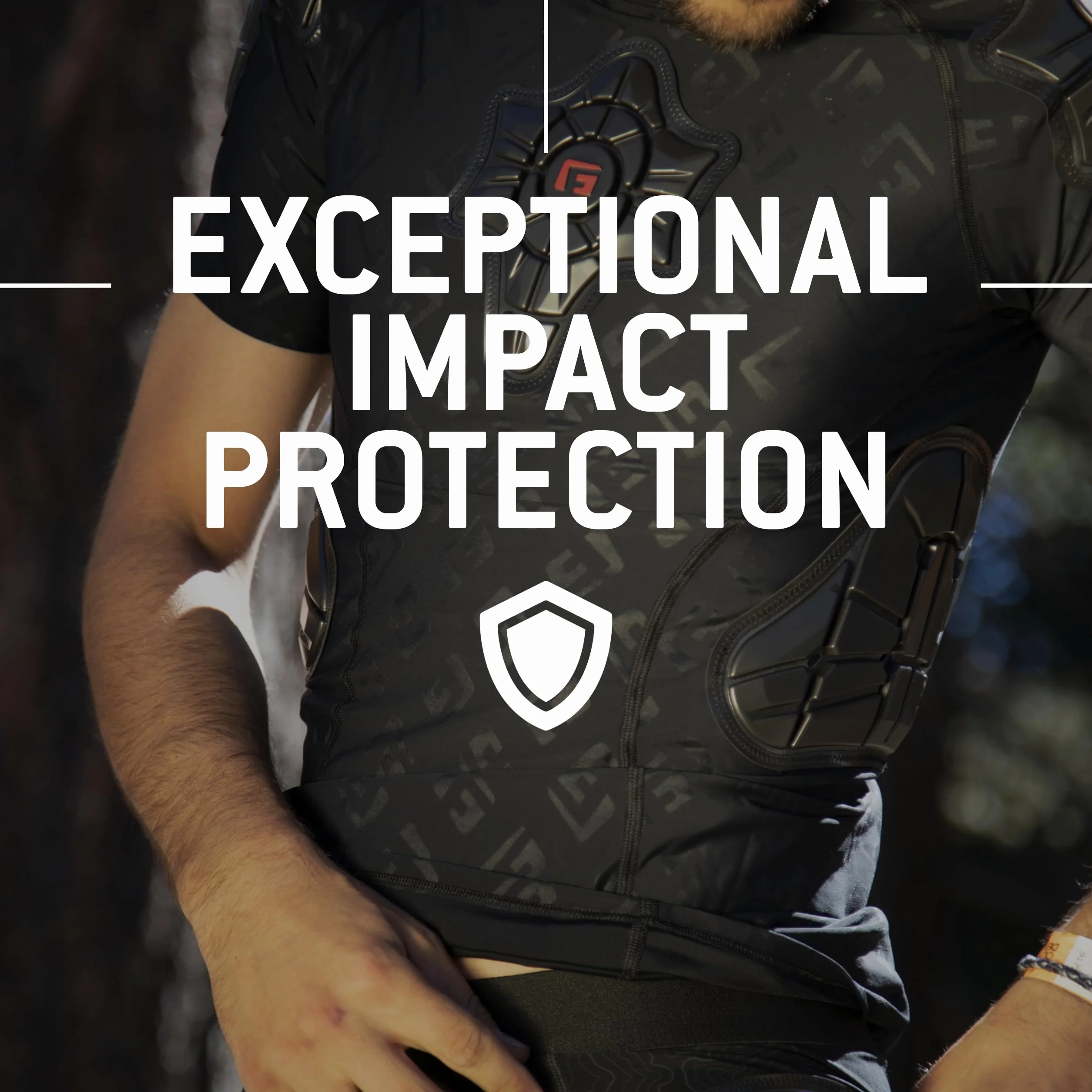 G-Form Pro-X Shirt Men Black Protection Haut du Corps