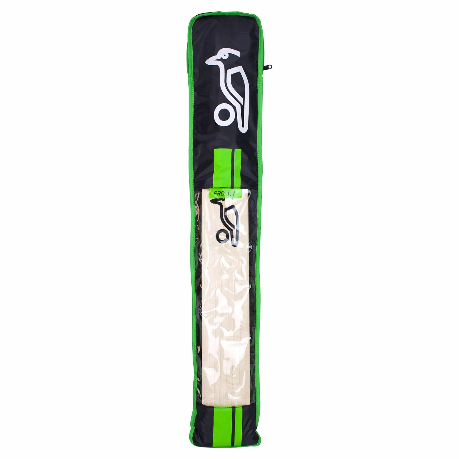 KOOKABURRA Housse pour Batte de Cricket Pro 1.1 - Noir/Vert Citron - Taille Unique