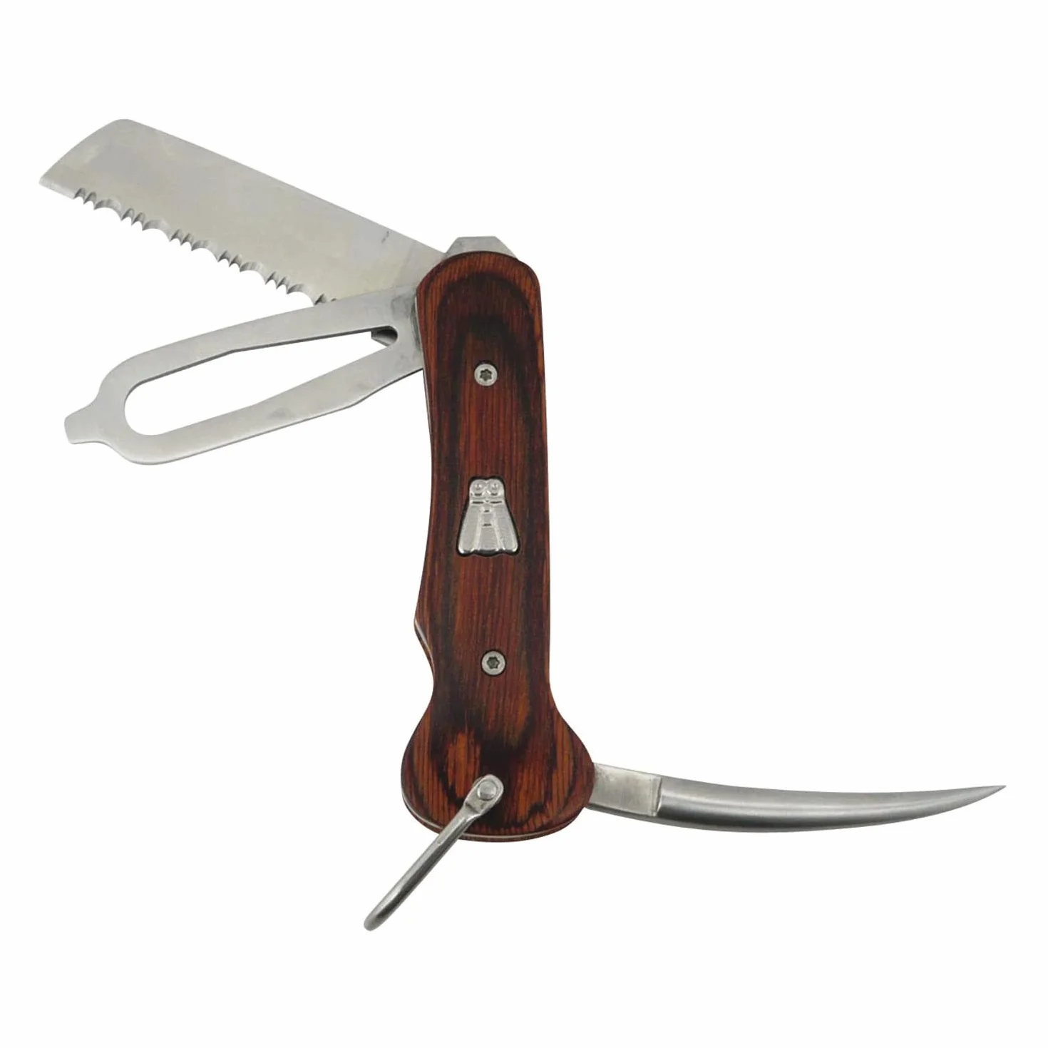 Laguiole Couteau Pliant de Marin Coffret Cadeau avec Étui en Cuir