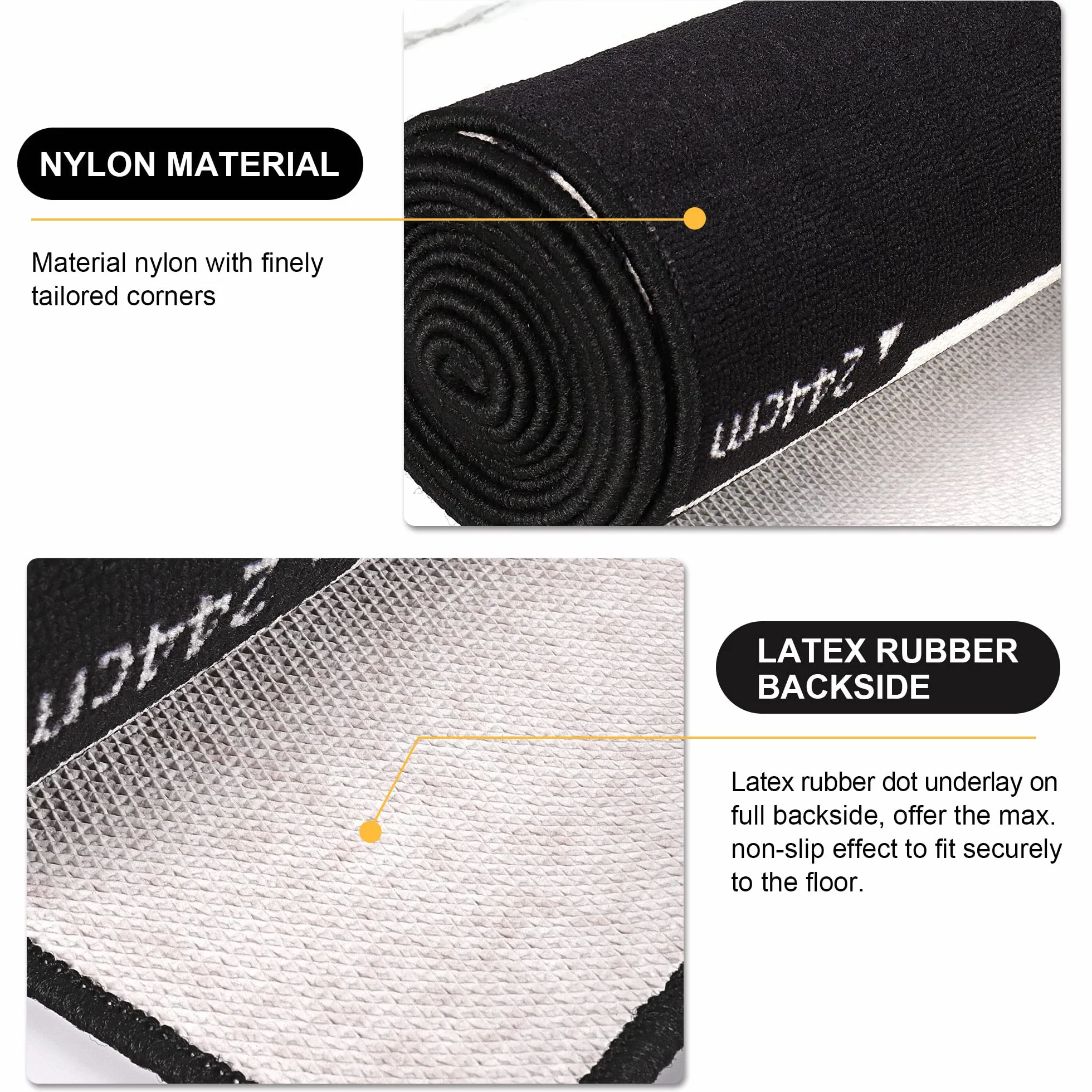 CyeeLife Tapis de Fléchettes avec Ligne de Lancer, Pointe Acier et Molle, Multi-Style