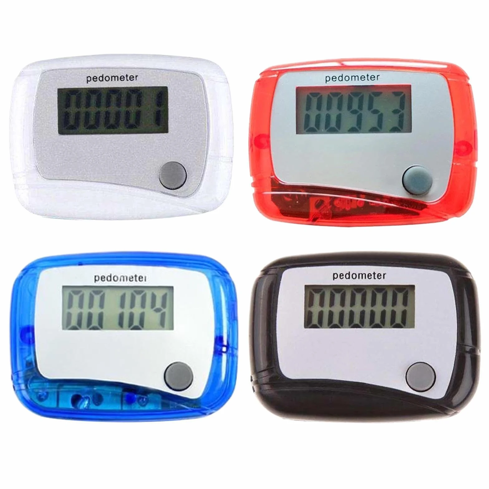 Podomètres numériques 3D pour personnes âgées - Compteur de pas précis - Appareil portable pour fitness, marche, randonnée