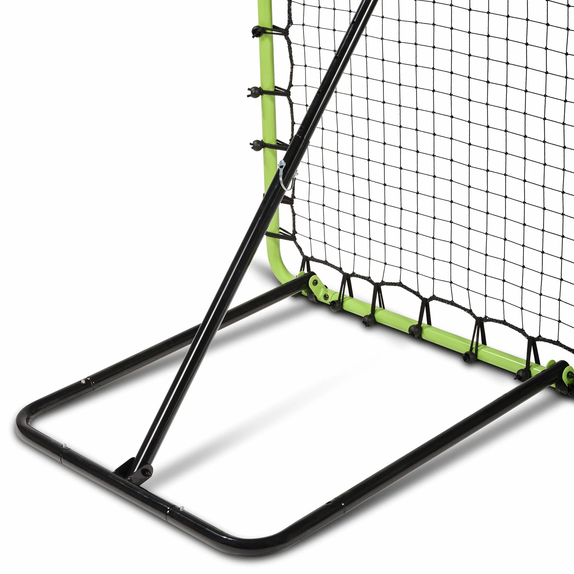 EXIT Toys Filet de Rebond Multisport 120 x 120 cm Réglable 8 Positions Volleyball Tchoukball Handball Rebounder Vert/Noir