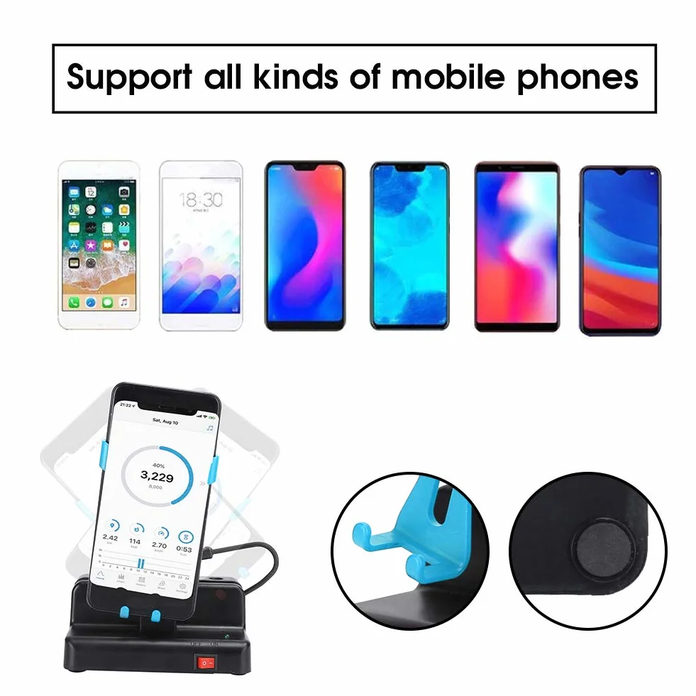 Podomètre Automatique pour Téléphone Portable, Compteur de Pas Bleu Ciel